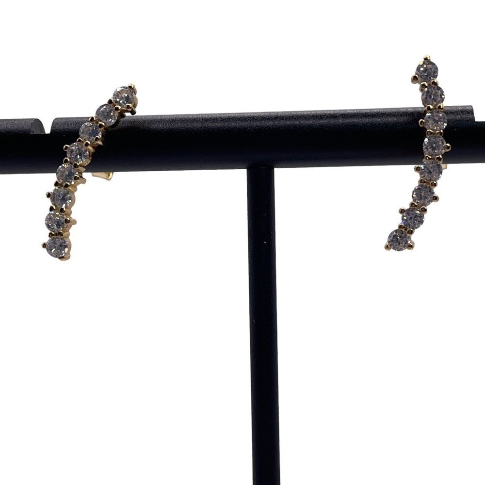 Sterling Silver cubic zirconia earrings New in Box